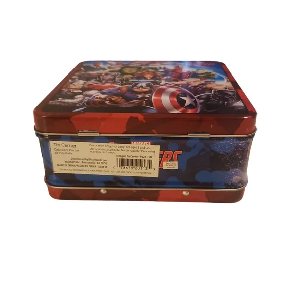 Marvel Avengers Metal Lunch Box 5 1/2" x 5 1/2" - Picture 6 of 7